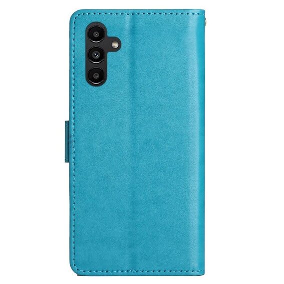 Klapkové puzdro pre Samsung Galaxy A55 5G, Wallet, Butterfly, fialové