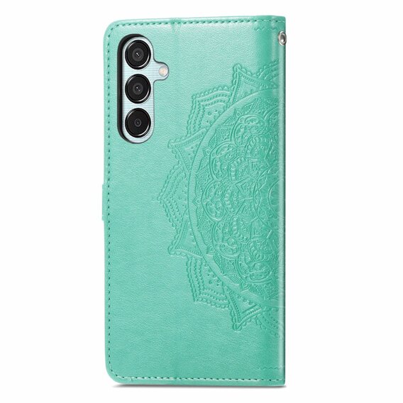 Klapkové puzdro pre Samsung Galaxy M15 5G, Mandala, zelený