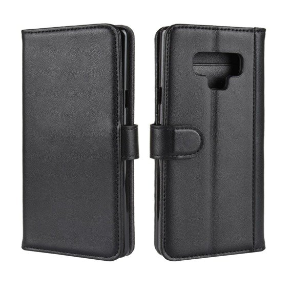 Klapkové puzdro pre Samsung Galaxy Note 9, Leather Flexi Book, čierne
