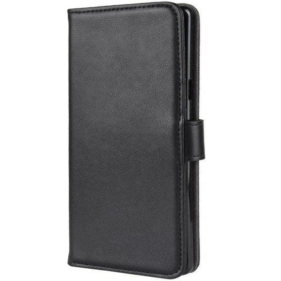 Klapkové puzdro pre Samsung Galaxy Note 9, Leather Flexi Book, čierne