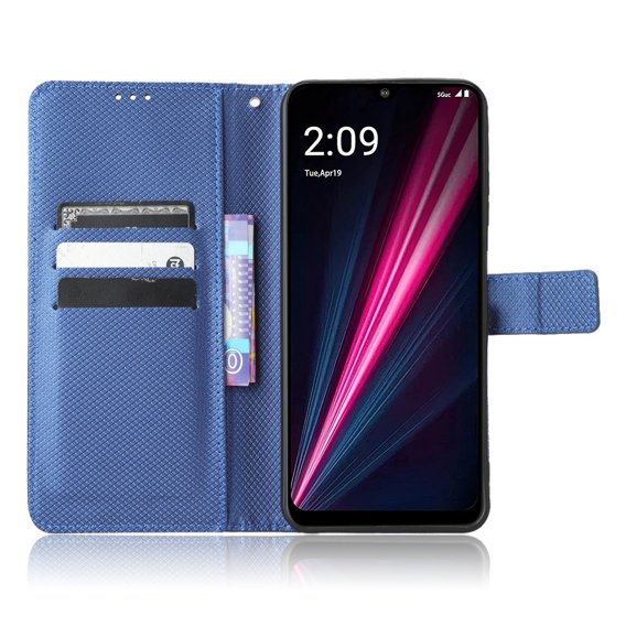 Klapkové puzdro pre T Phone Pro 5G, Wallet Magnet, modré