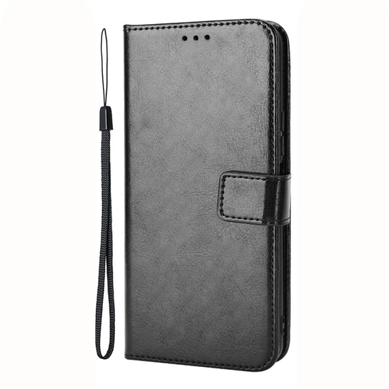 Klapkové puzdro pre Xiaomi 13 Lite, Crazy Horse Wallet, čierne