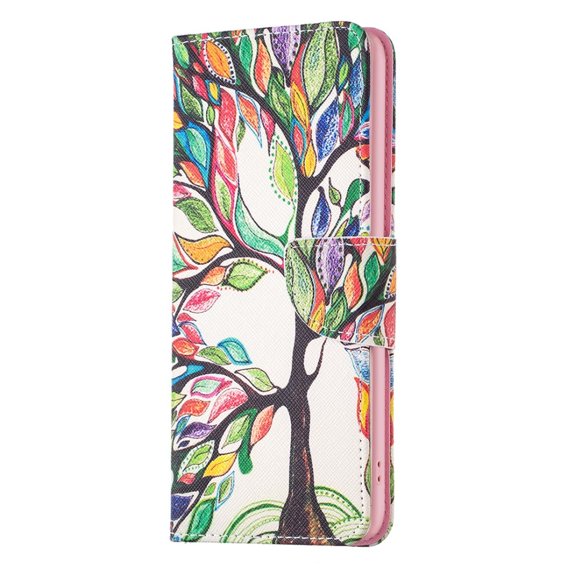 Klapkové puzdro pre Xiaomi 13 Lite, Wallet, tree of life, biele