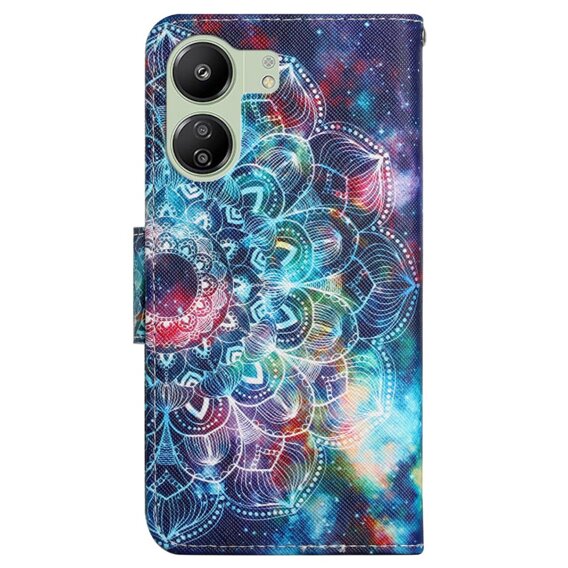 Klapkové puzdro pre Xiaomi Redmi 13C / Poco C65, Wallet, Starry Mandala, modré