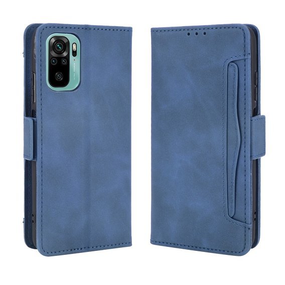 Klapkové puzdro pre Xiaomi Redmi Note 10/10S, Card Slot, modré