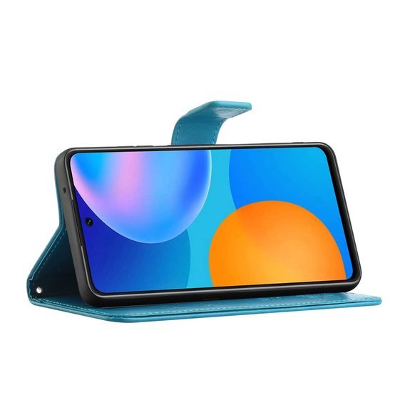 Klapkové puzdro pre Xiaomi Redmi Note 10 5G / Poco M3 Pro 4G/5G, Butterfly, modré