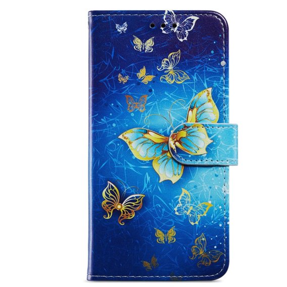 Klapkové puzdro pre Xiaomi Redmi Note 12S, Wallet Butterfly, modré