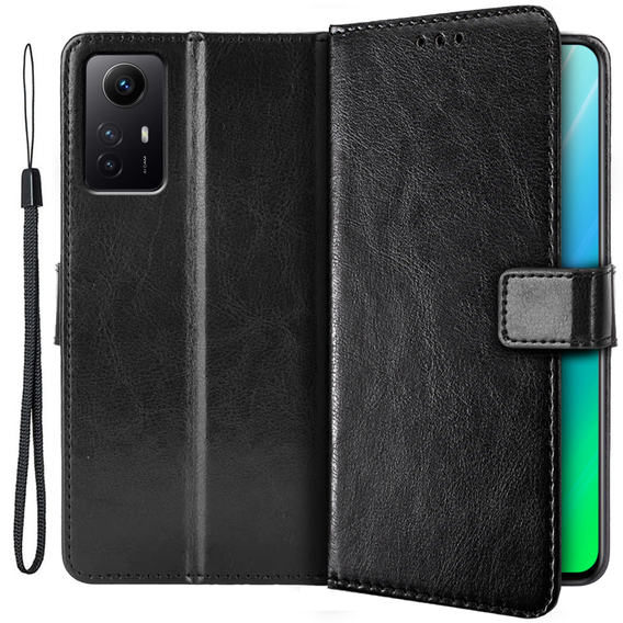 Klapkové puzdro pre Xiaomi Redmi Note 12S, Wallet, čierne