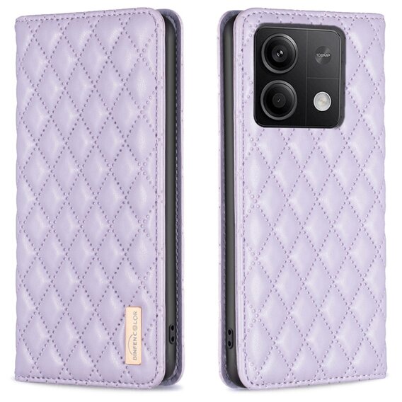 Klapkové puzdro pre Xiaomi Redmi Note 13 5G, Wallet, BINFEN COLOR, fialové