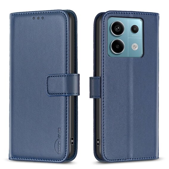 Klapkové puzdro pre Xiaomi Redmi Note 13 Pro 5G, BINFEN Wallet, modré