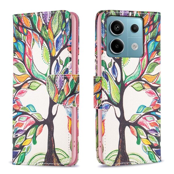 Klapkové puzdro pre Xiaomi Redmi Note 13 Pro 5G, Wallet, Tree of Life