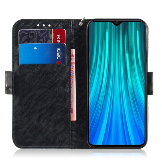 Klapkové puzdro pre Xiaomi Redmi Note 8 Pro, Wallet mandala, biele