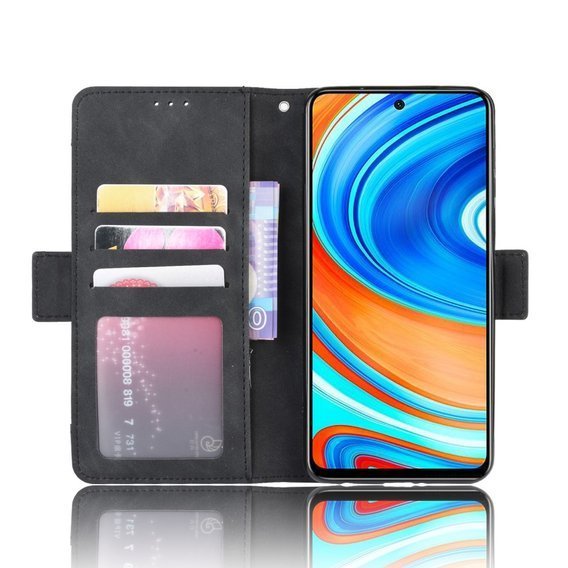 Klapkové puzdro pre Xiaomi Redmi Note 9S/9 Pro/9 Pro Max, Card Slot, čierne