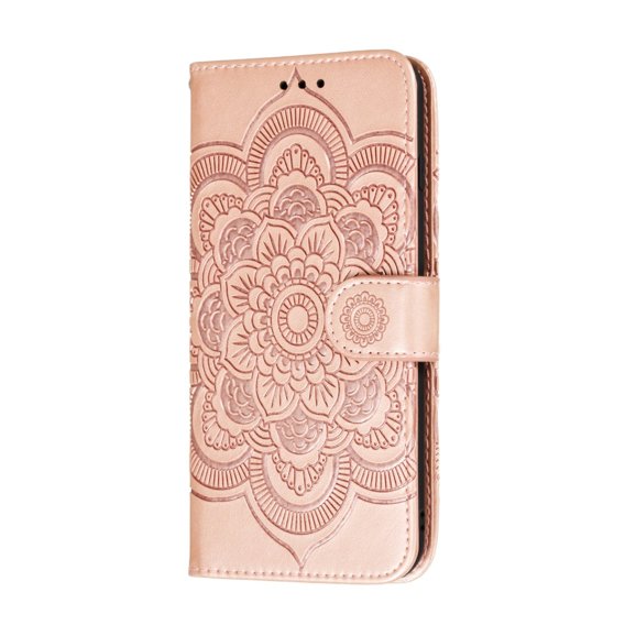 Klapkové puzdro pre Xiaomi Redmi Note 9s/ 9 Pro, Mandala Flower, ružové rose gold