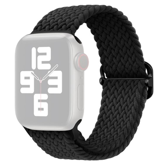 Nylonový remienok pre Apple Watch 1/2/3/4/5/6/7/8/SE/ULTRA 42/44/45/49 mm, čierny