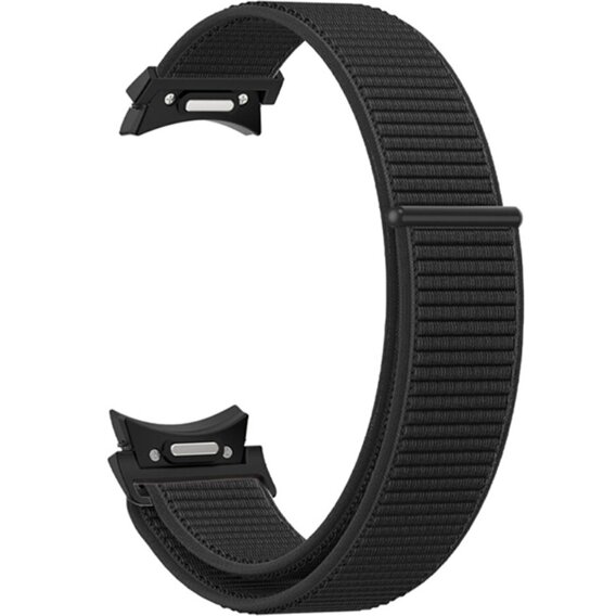 Nylonový remienok pre Samsung Galaxy Watch 4/5/6 40/42/43/44/45/46/47 mm, čierny