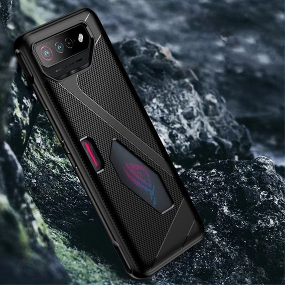 Obal na mobil pre ASUS ROG Phone 8 Pro, Carbon Gel, čierne