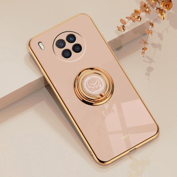 Obal na mobil pre Huawei Nova 8i, Case, Electro Ring, ružové rose gold