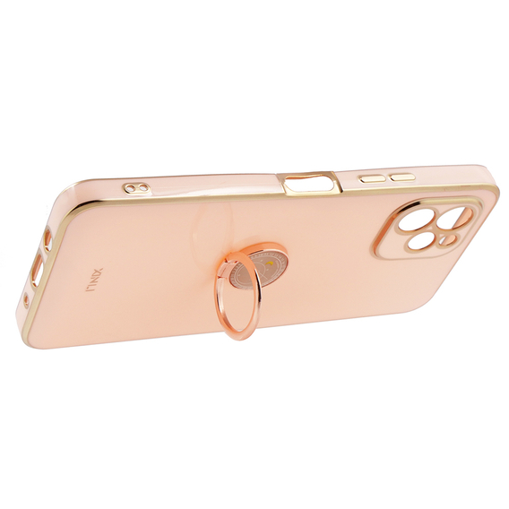 Obal na mobil pre Huawei Nova Y61, Electro Ring, ružové rose gold