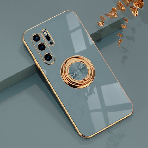 Obal na mobil pre Huawei P30 Pro, Electro Ring, sivé