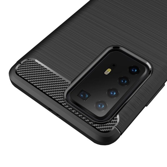 Obal na mobil pre Huawei P40 Pro, Carbon, čierne