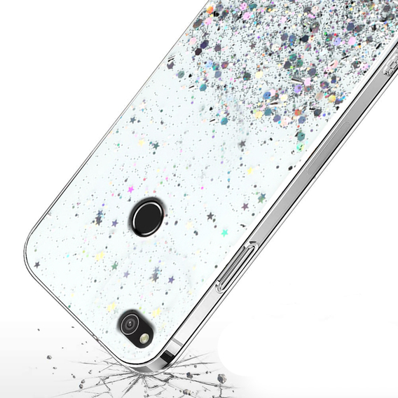 Obal na mobil pre Huawei P8 Lite 2017/ P9 Lite 2017, Glittery, priehľadné