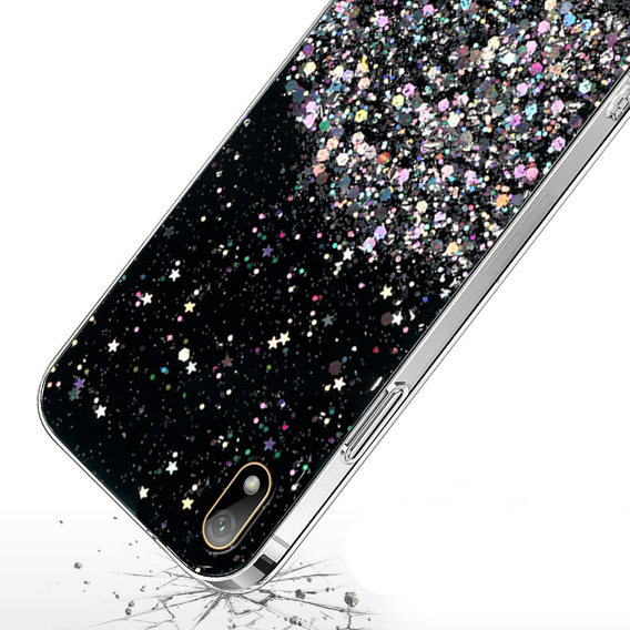 Obal na mobil pre Huawei Y5 2019, Glittery, čierne