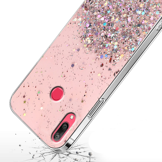 Obal na mobil pre Huawei Y7 2019, Glittery, ružové