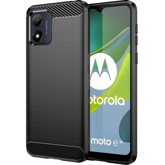 Obal na mobil pre Motorola Moto E13, Carbon, čierne