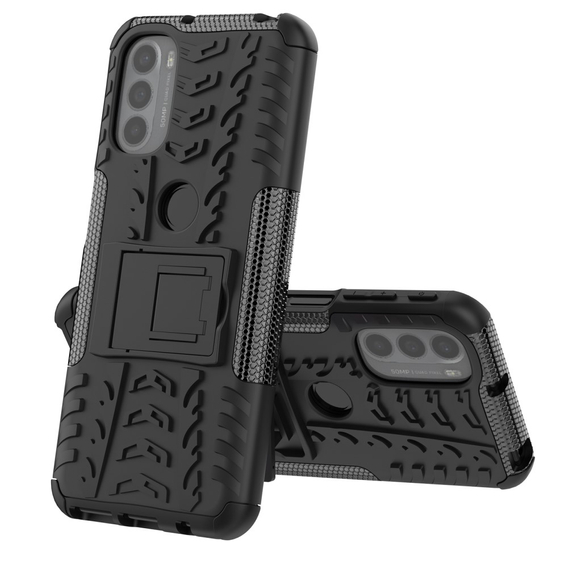 Obal na mobil pre Motorola Moto G31/G41, Tire Armor, čierne