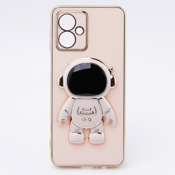 Obal na mobil pre Motorola Moto G54 5G, Astronaut, ružové rose gold