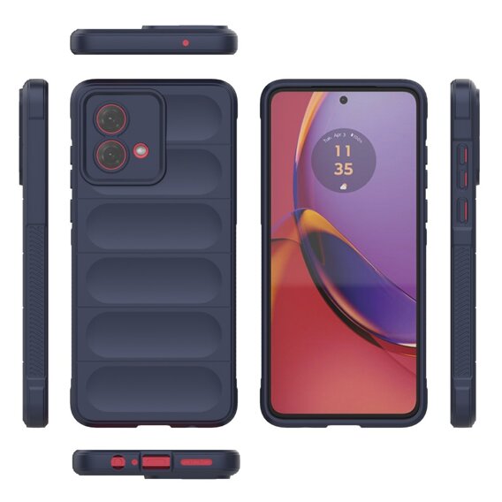 Obal na mobil pre Motorola Moto G84 5G, Gaming Shockproof, tmavomodré