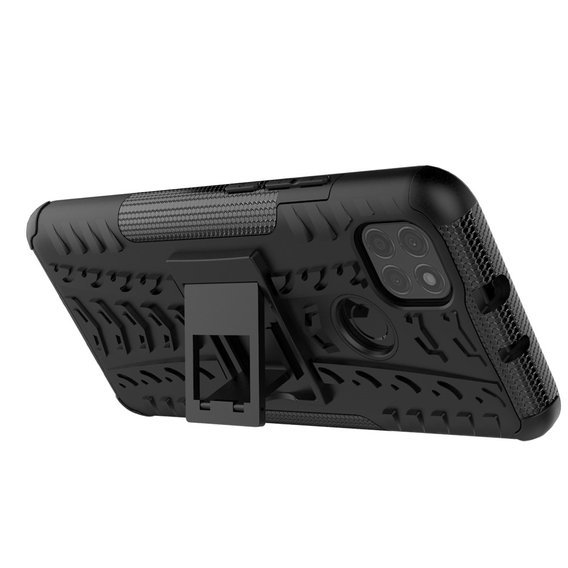 Obal na mobil pre Motorola Moto G9 Power, Tire Armor, čierne