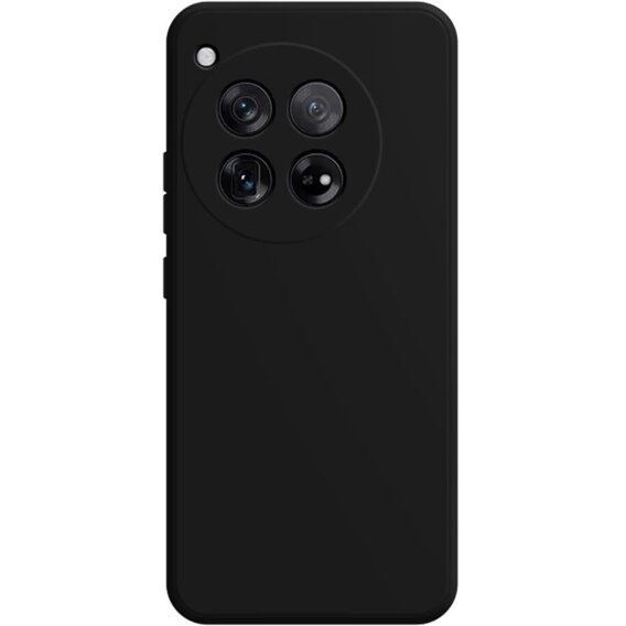 Obal na mobil pre OnePlus 12 5G, Silicone Lite, čierne