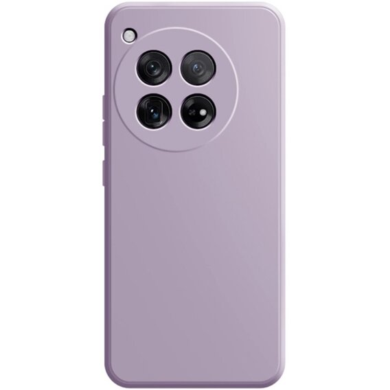 Obal na mobil pre OnePlus 12 5G, Silicone Lite, fialové