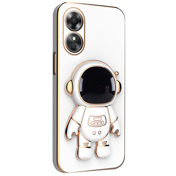 Obal na mobil pre Oppo A17, Astronaut, biele