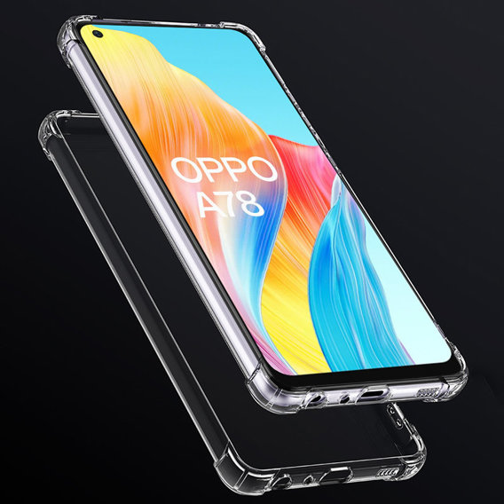 Obal na mobil pre Oppo A78 4G, Dropproof, priehľadné