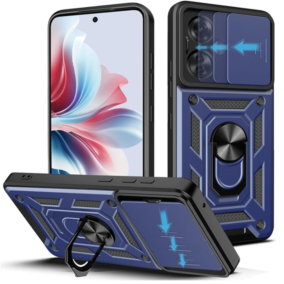 Obal na mobil pre Oppo Reno 11F 5G, CamShield Slide, modré