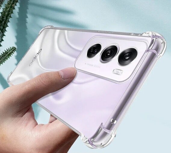 Obal na mobil pre Oppo Reno 12, Dropproof, priehľadné