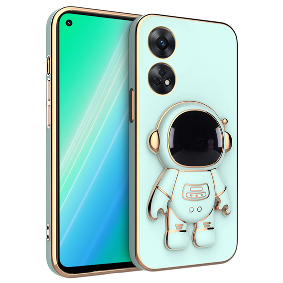 Obal na mobil pre Oppo Reno8 T, Astronaut, zelený