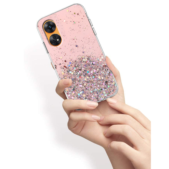 Obal na mobil pre Oppo Reno8 T, Glittery, ružové