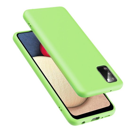 Obal na mobil pre Samsung Galaxy A02s, Silicone Lite, svetlozelené