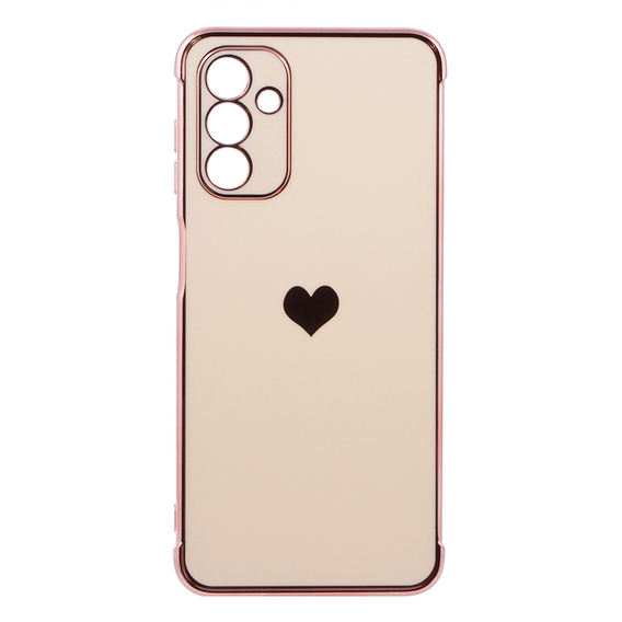 Obal na mobil pre Samsung Galaxy A13 5G, Electro heart, ružové rose gold