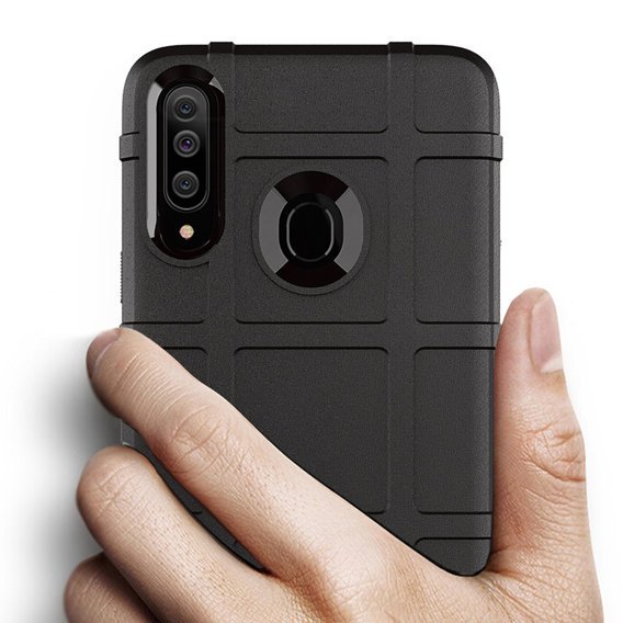 Obal na mobil pre Samsung Galaxy A20S, Rugged Shield, čierne