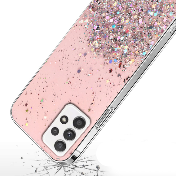 Obal na mobil pre Samsung Galaxy A32 5G, Glittery, ružové