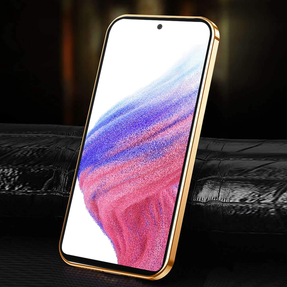 Obal na mobil pre Samsung Galaxy A53 5G, Cowhide Leather, ružové