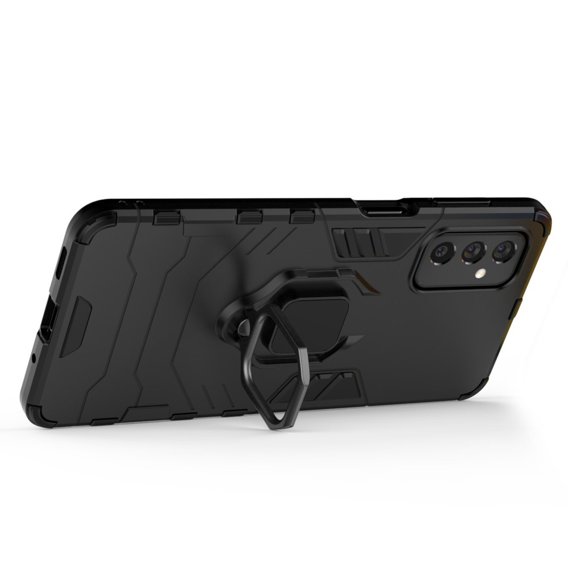 Obal na mobil pre Samsung Galaxy M52 5G, Kickstand Ring, čierne