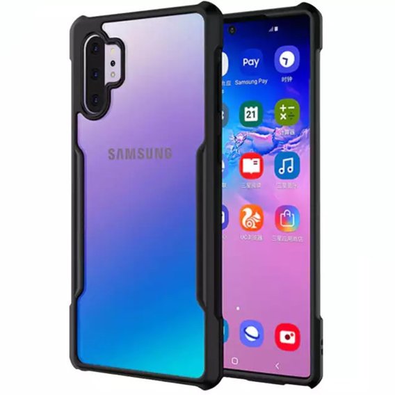 Obal na mobil pre Samsung Galaxy Note 10+ Plus, AntiDrop Hybrid, čierne