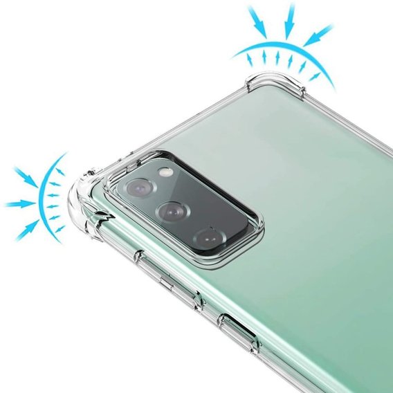 Obal na mobil pre Samsung Galaxy S20 FE, Dropproof, priehľadné