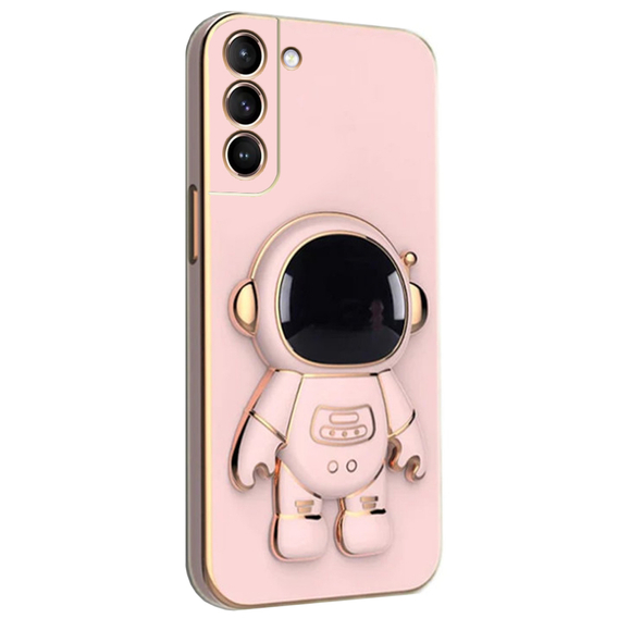 Obal na mobil pre Samsung Galaxy S21, Astronaut, ružové rose gold